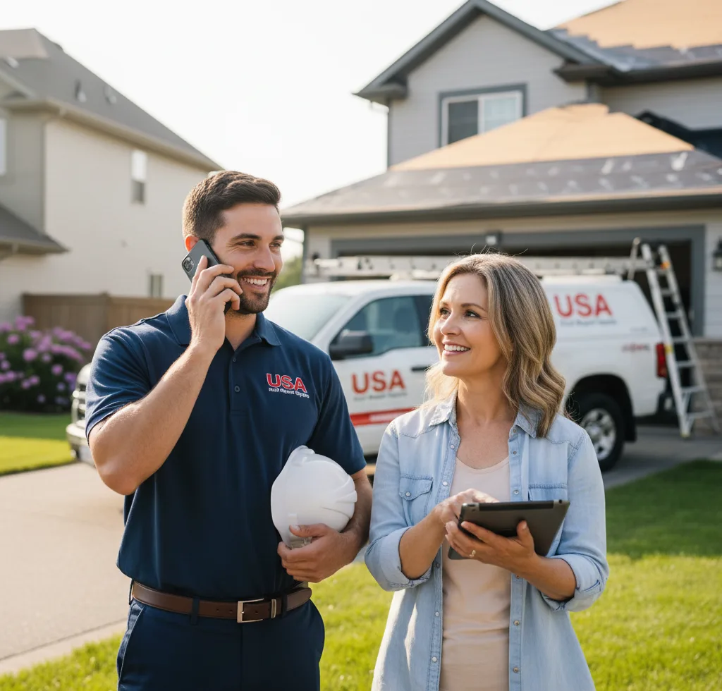 USA Roof Repair Experts customer support in Franklin